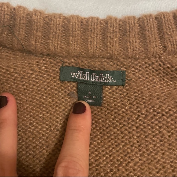 WILD FABLE V NECK SWEATER - Picture 3 of 4